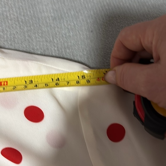 AK  Nathalie Red Polka Dot shirt - Picture 6 of 9